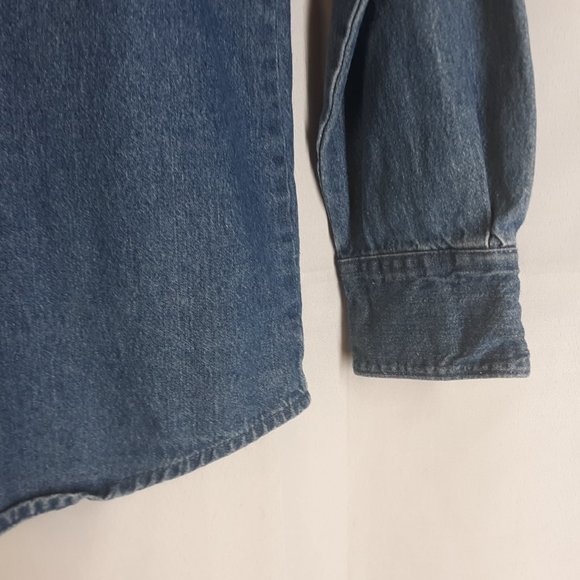 Open Trails Mens Denim shirt Sz M very nice - Picture 6 of 8